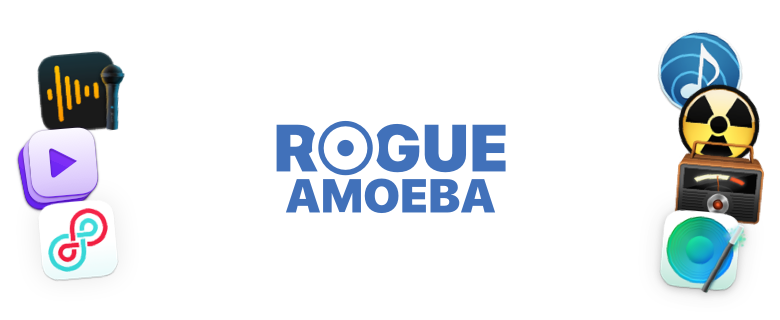 Header image reading: “News from Rogue Amoeba”