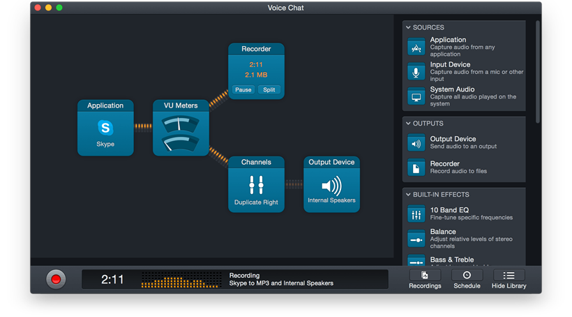 Audio Hijack in action