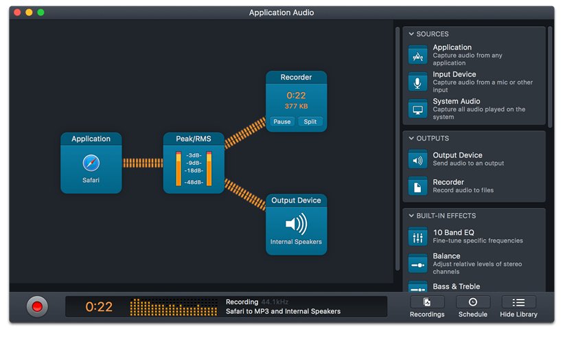 Audio Hijack in action